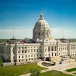 A view of the Minnesota State Capitol.
