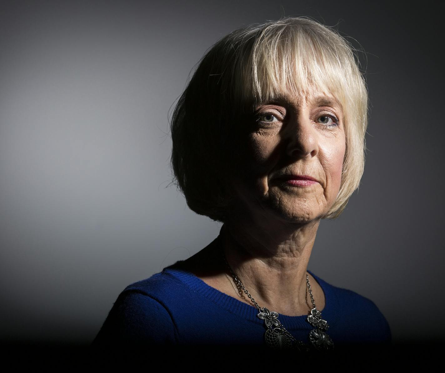 Sherry Warner Seefeld of Fargo poses for a portrait. ] (Leila Navidi/Star Tribune) leila.navidi@startribune.com BACKGROUND INFORMATION: Photographed in the Star Tribune photo studio in Minneapolis on Friday, August 12, 2016. Sherry Warner Seefeld thought her family's nightmare was over when the woman who accused her son of sexual assault was charged with lying to police. In the eyes of the law, her son was cleared. But it took more than a year before before his school, the University of North Da