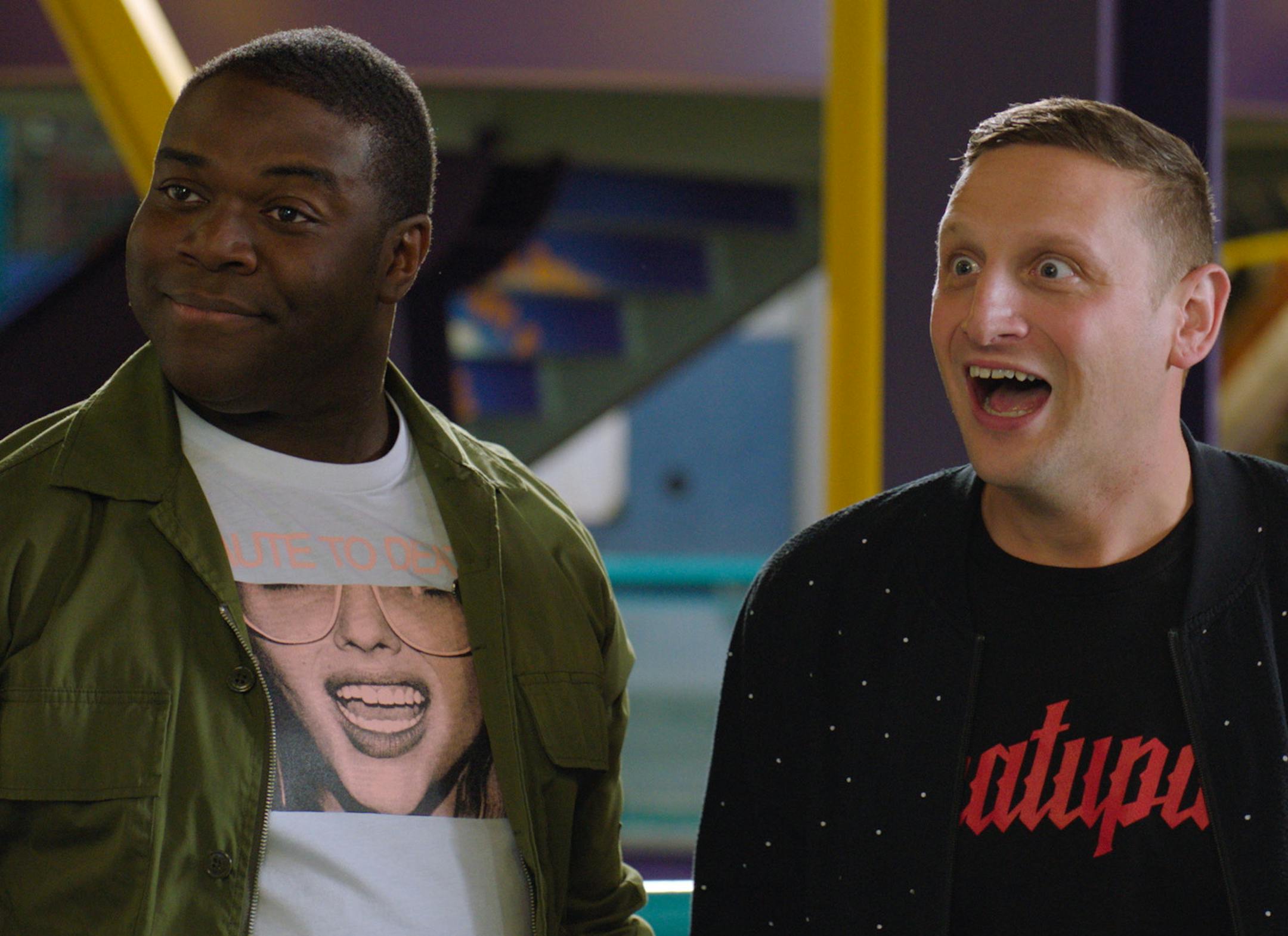 Sam Richardson, left, and Tim Robinson in the Season 2 premiere of "Detroiters."
photo credit: Comedy Central