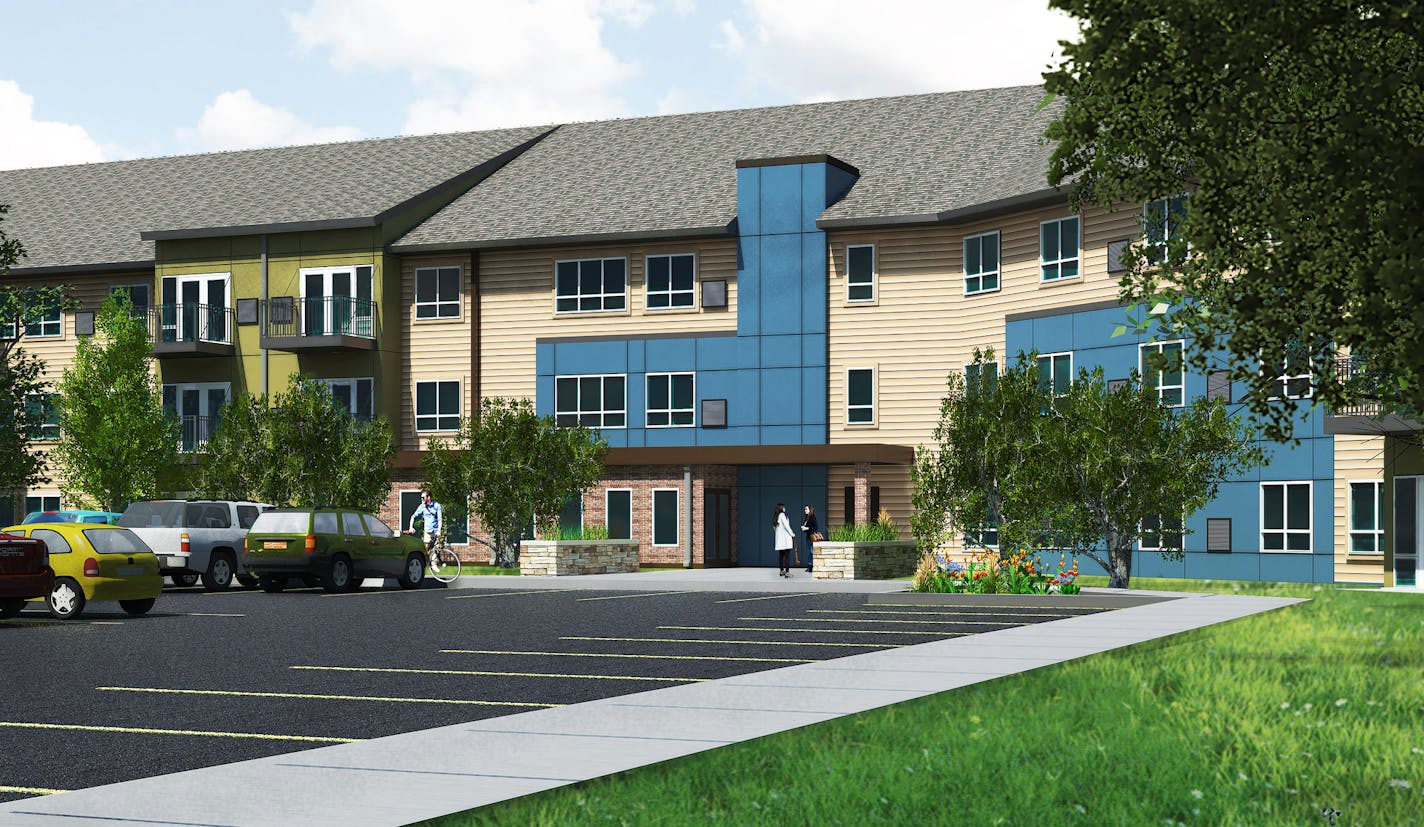 Wilson Ridge Apartments, remodeled in 2015, will be joined by the new East Side Apartments to form an affordable-rentals campus in St. Paul.