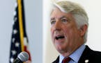 FILE - In this Oct. 24, 2018 file photo, Virginia Attorney General Mark Herring announces a new Clergy Abuse Hotline his office is launching as he add