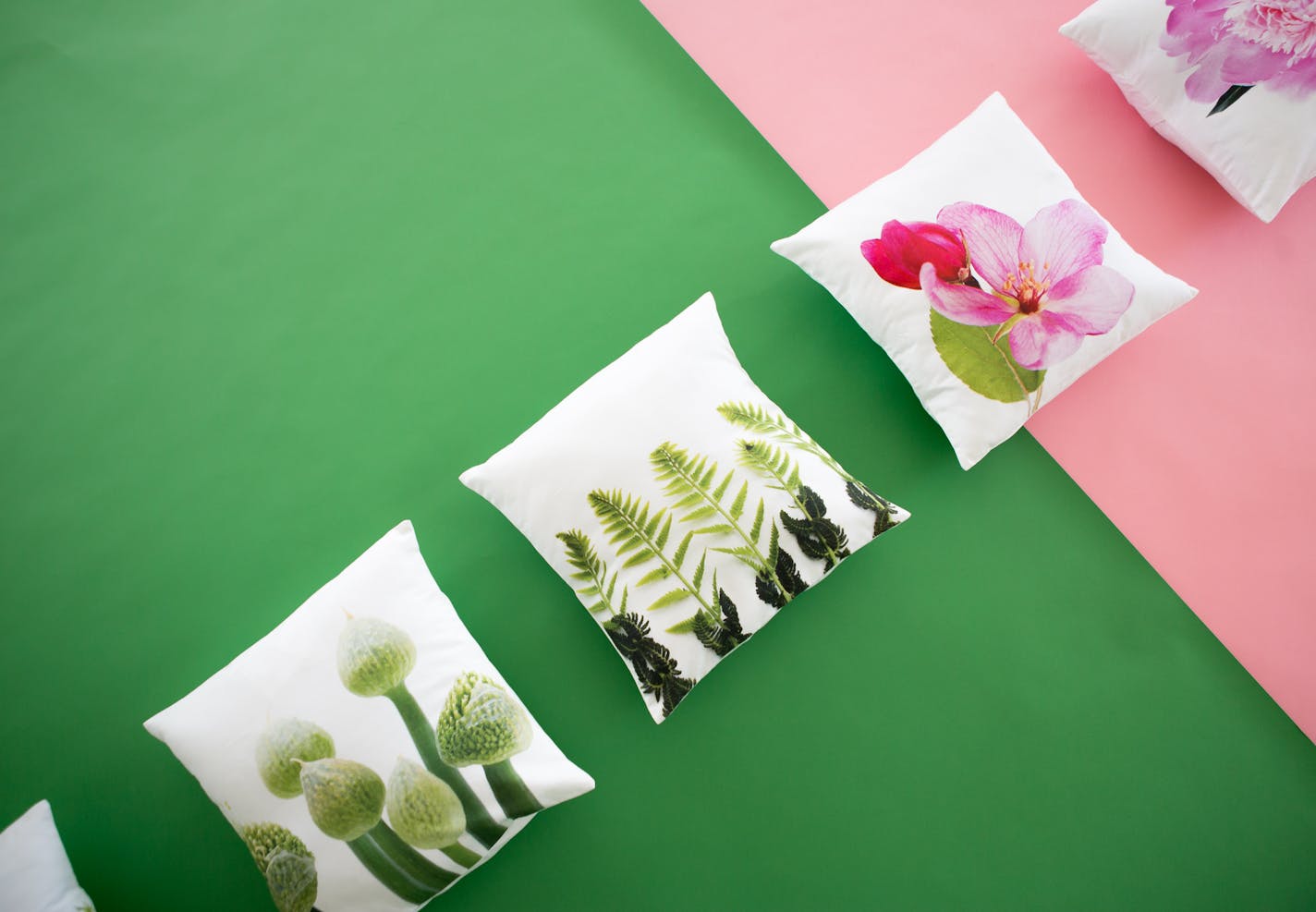 Mary Jo Hoffmans minimalist nature photos are featured on new product lines for Target and West Elm. Seen here are Target pillows.