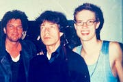 From left, Billy Larson, Mick Jagger and Jonny Lang in 1999 backstage at a Rolling Stones concert.