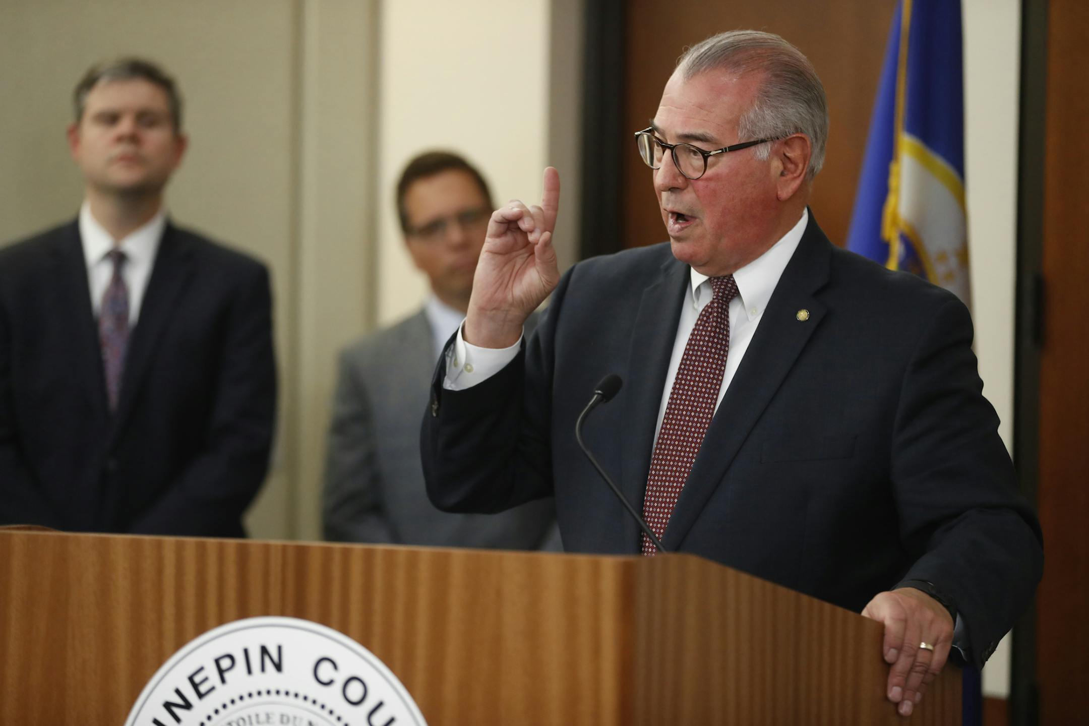 Hennepin County Attorney Mike Freeman addressed the media about the verdict and how the case proceeded.] Former Minneapolis police officer Mohamed Noor has been found guilty of third-degree murder and second-degree manslaughter in the fatal shooting of Justine Ruszczyk Damond. He was acquitted of second-degree murder. He was taken into custody.RICHARD TSONG-TAATARII ¥ richard.tsong-taatarii@startribune.com