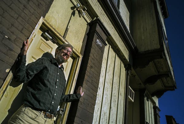 Eric Foster who, along with the nonprofit Historic St. Paul, is fixing up aging storefronts a two apartment building from the streetcar-era. Community