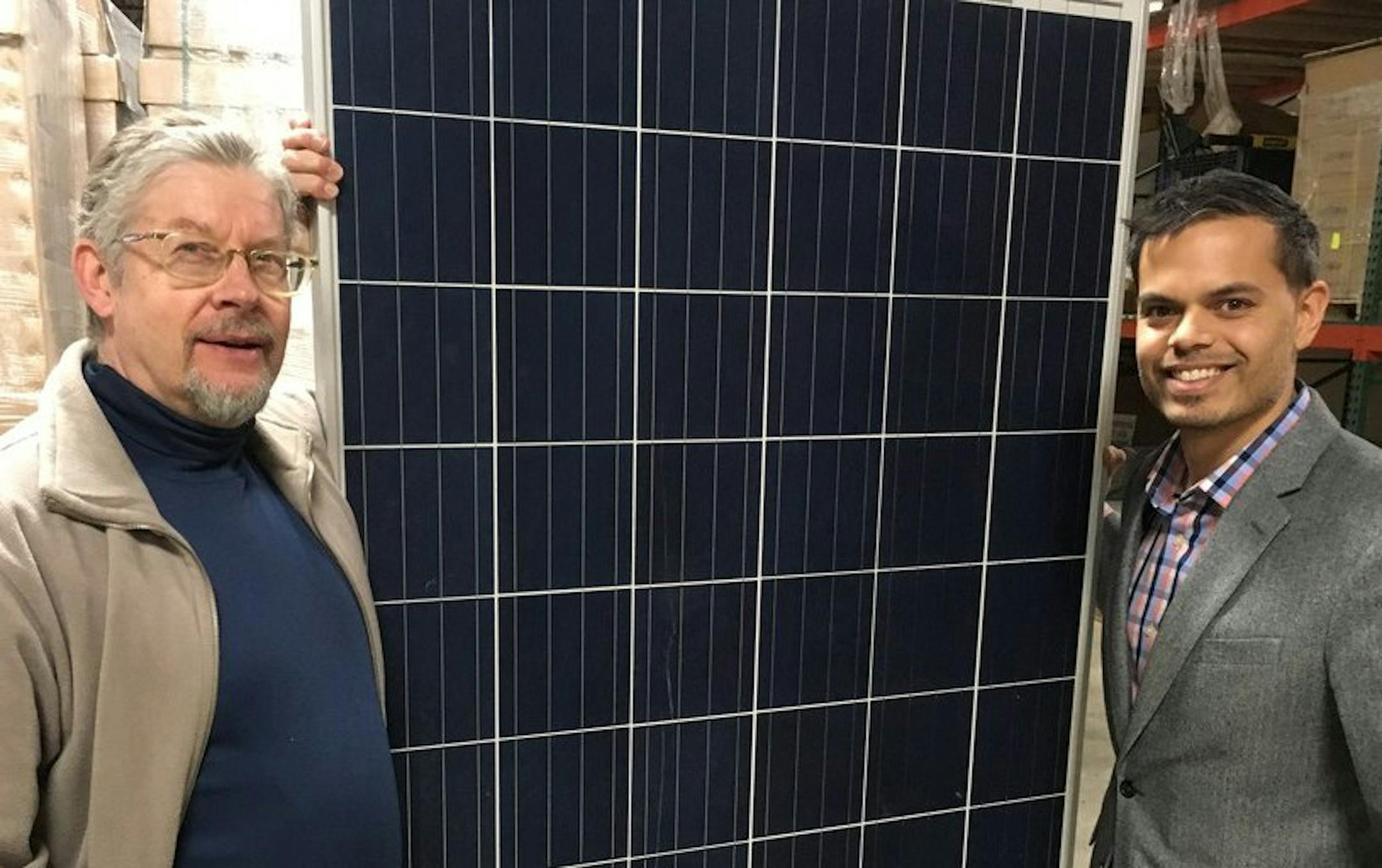 CEO Ralph Jacobson, the 1991 founder of IPS Solar, and Chief Development Officer Eric Pasi, lead a fast-growing pioneer of the Minnesota solar industry. Photo:Neal.St.Anthony@startribune.com