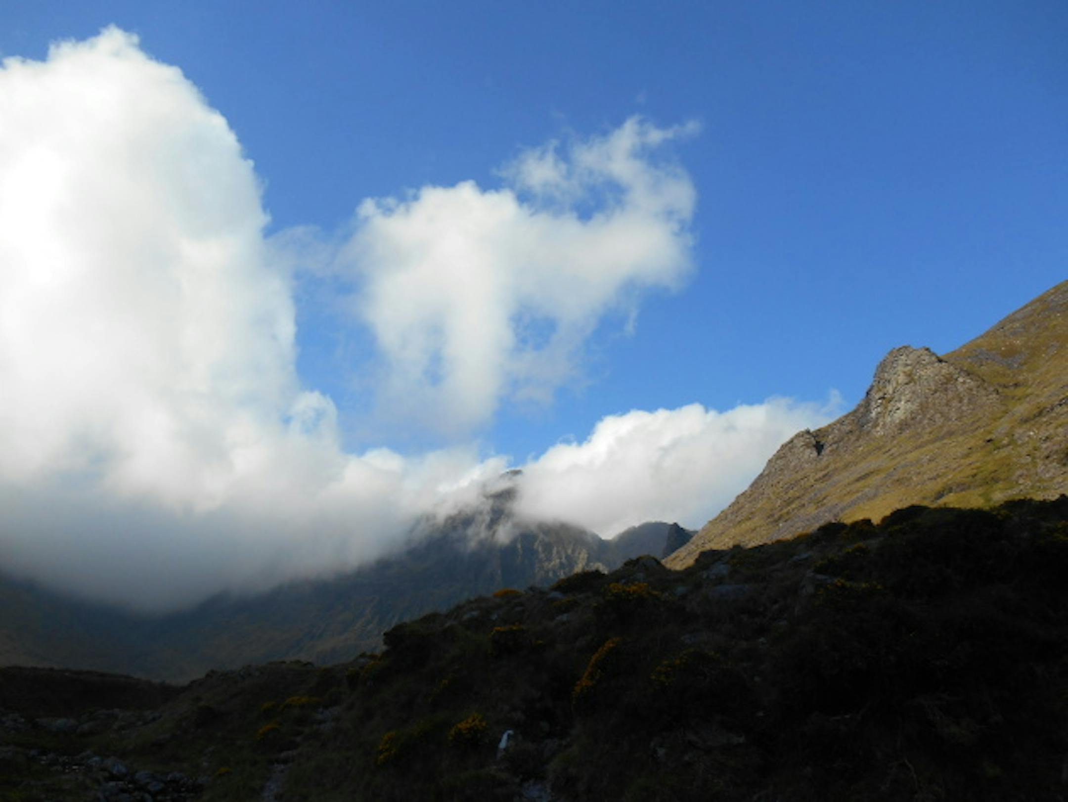 Carrauntoohil from a distance, where we started