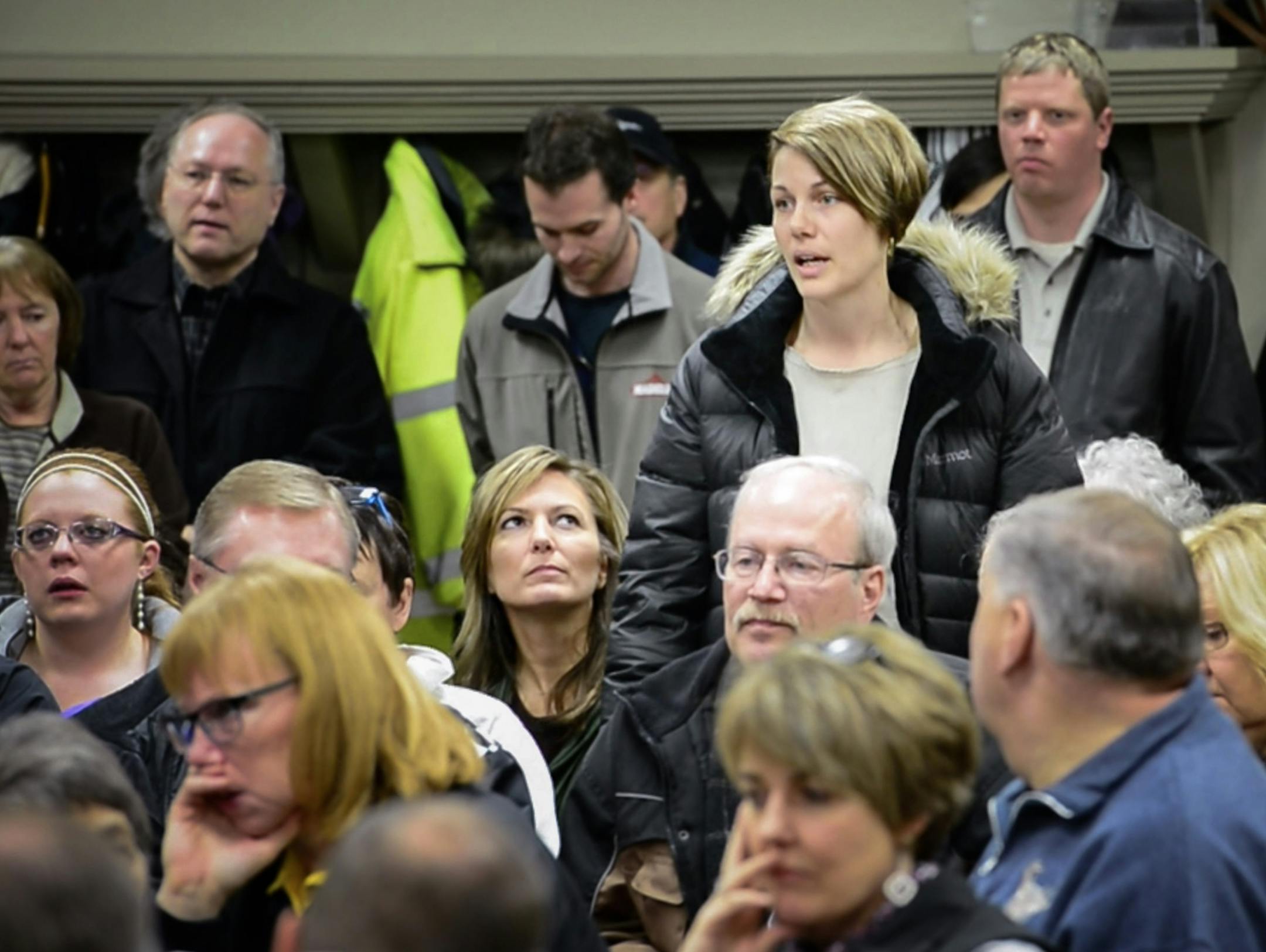Summer De La Cruz, asked Governor Dayton for help in easing state regulations so she could set up her salon Tressa Veona in a temporary facility until she can rebuild. He said he would issue an executive order to allow her to do so. ] GLEN STUBBE * gstubbe@startribune.com Friday, February 5, 2016 Gov. Dayton visited Madelia two days after a massive conflagration wiped out a section of downtown. Six buildings were flattened, and more may need to come down due to severe damage. Eight businesses we