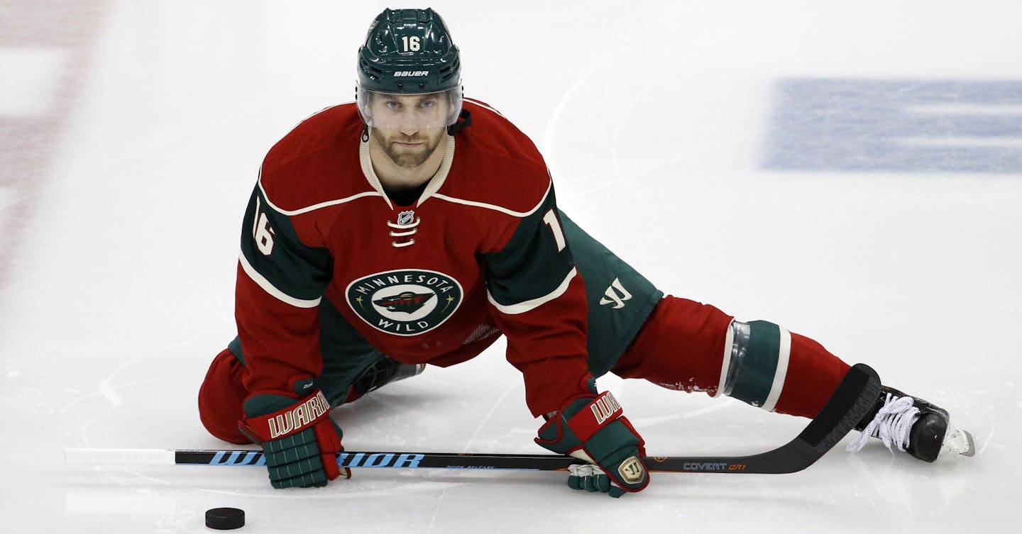 Wild left winger Jason Zucker