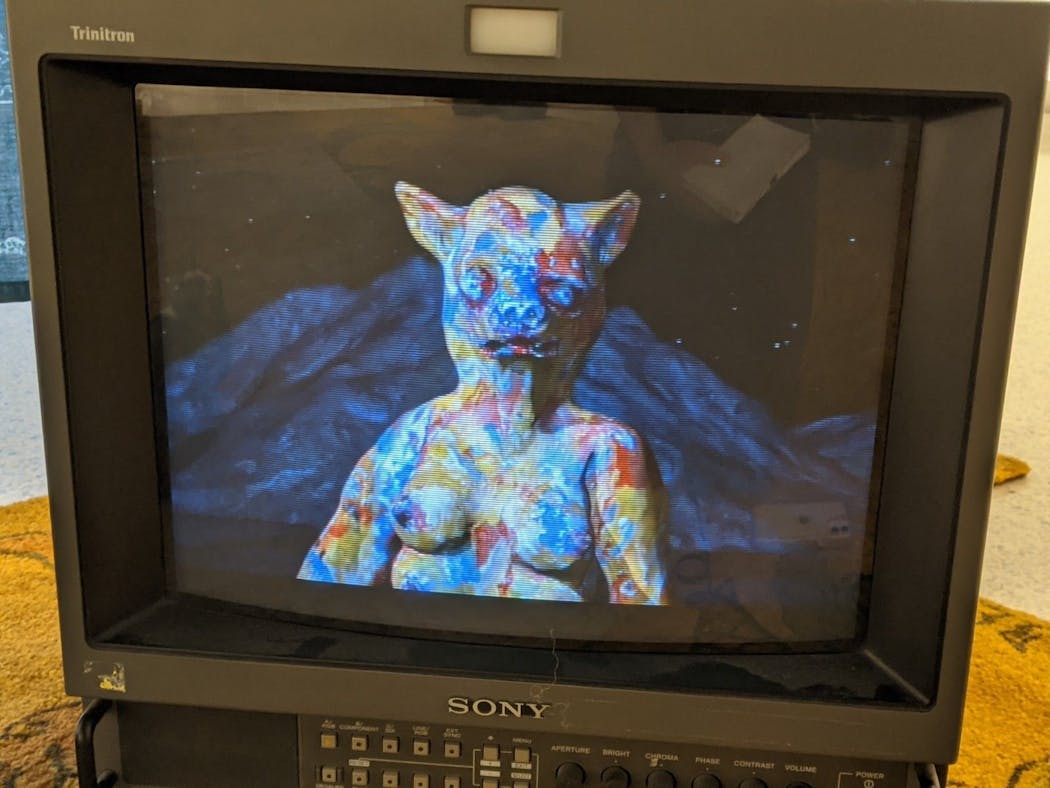 Video still from Lin’s installation “Seeping, Rotting, Resting, Weeping” at Walker Art Center.