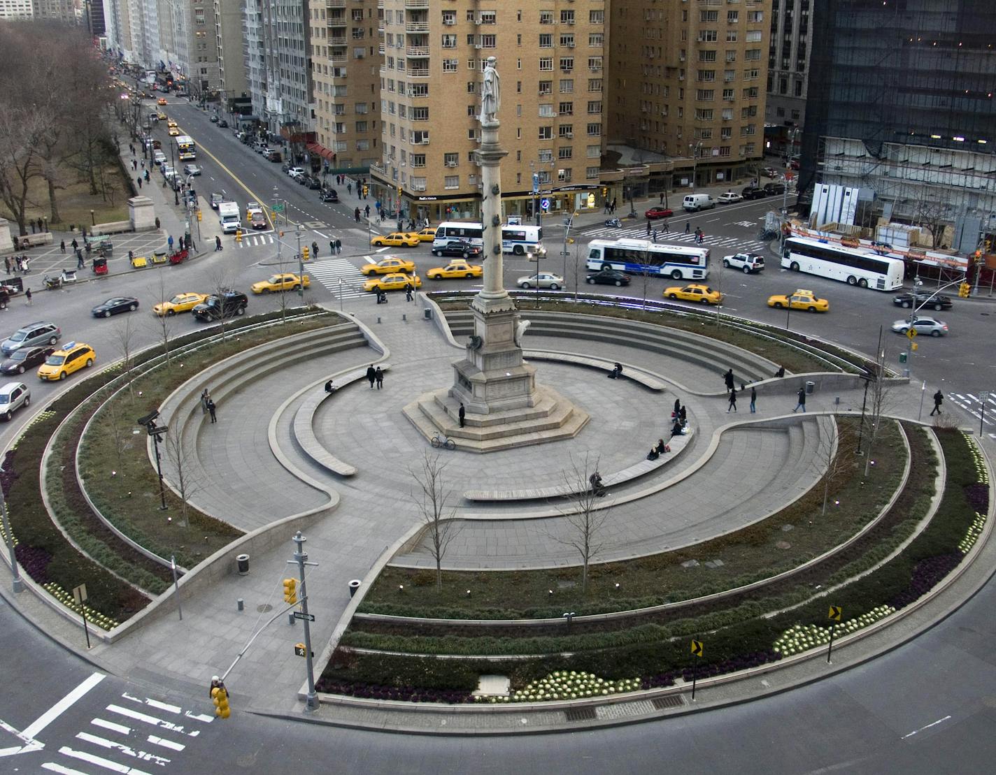 New York's Columbus Circle in 2008. Associated Press