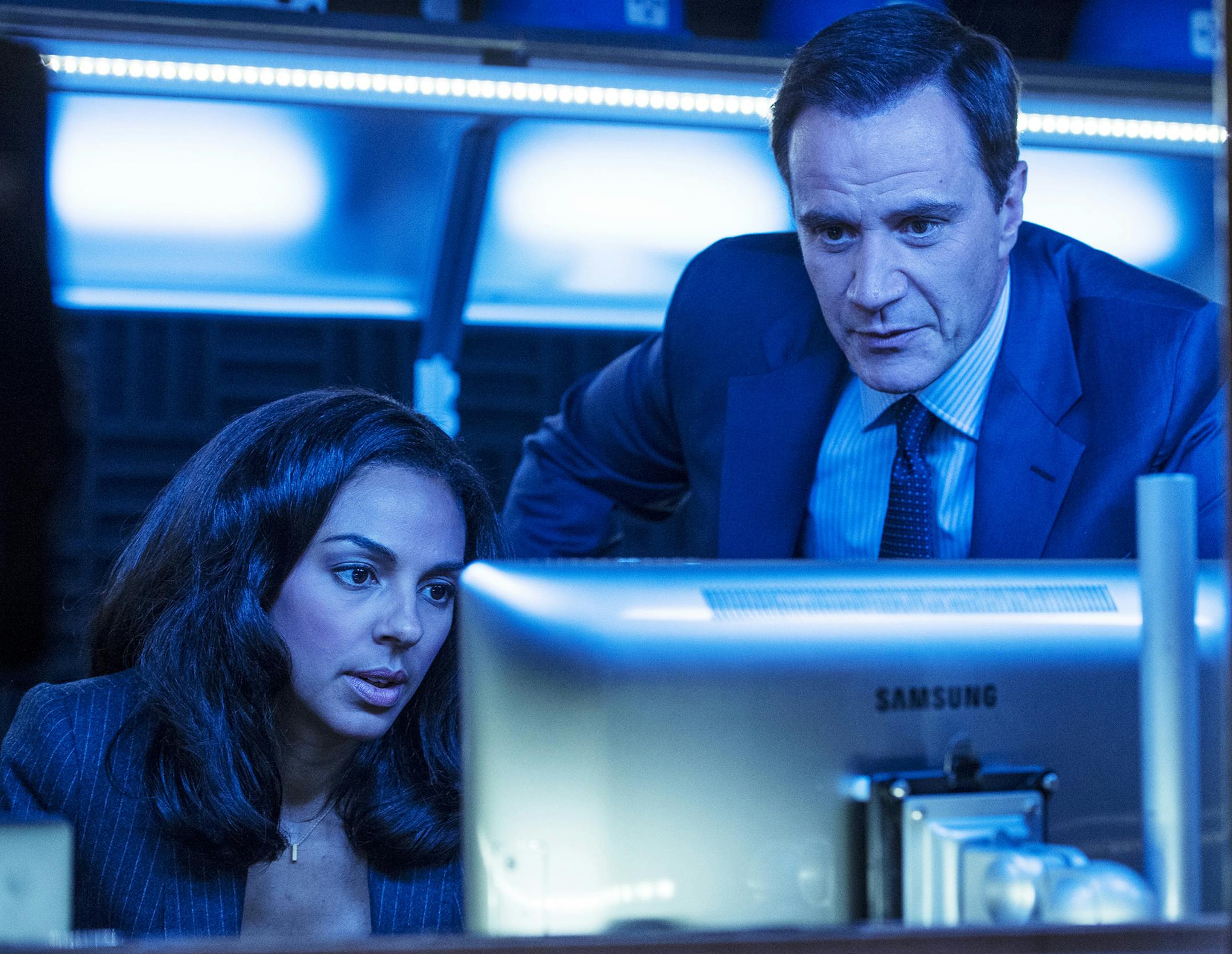 Marsha Thomason as Diana Berrigan, Tim DeKay as Peter Burke in the season premiere of "White Collar."-- (Photo by: David Giesbrecht/USA Network) ORG XMIT: Season:6