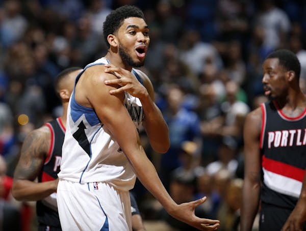 Wolves rookie center Karl-Anthony Towns.