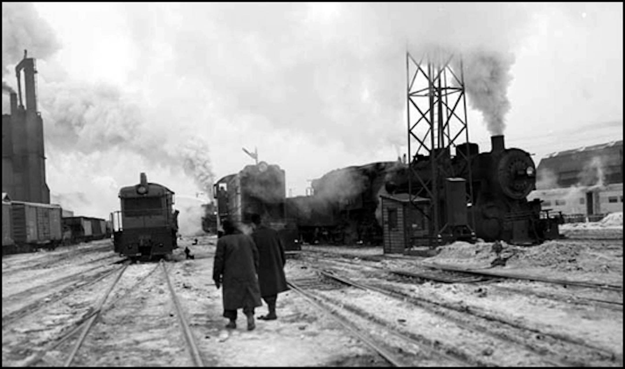 Milwaukee Road yard, south Minneapolis, 1951