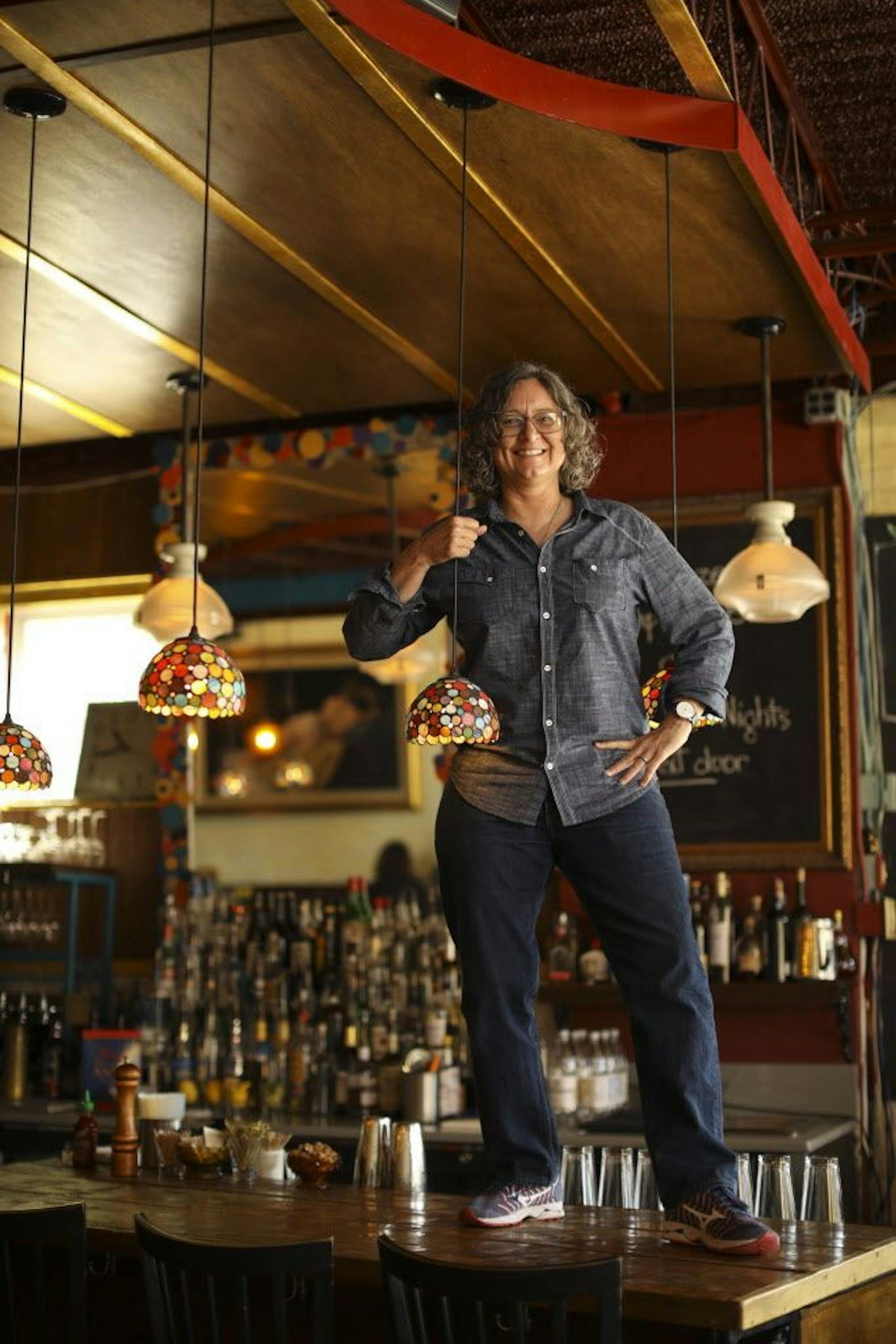 Restauraeur Kim Bartmann at Barbette in Minneapolis.
