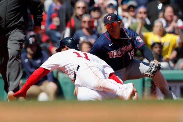 'It was like Twister' — Red Sox' Devers tied up in a knot at third