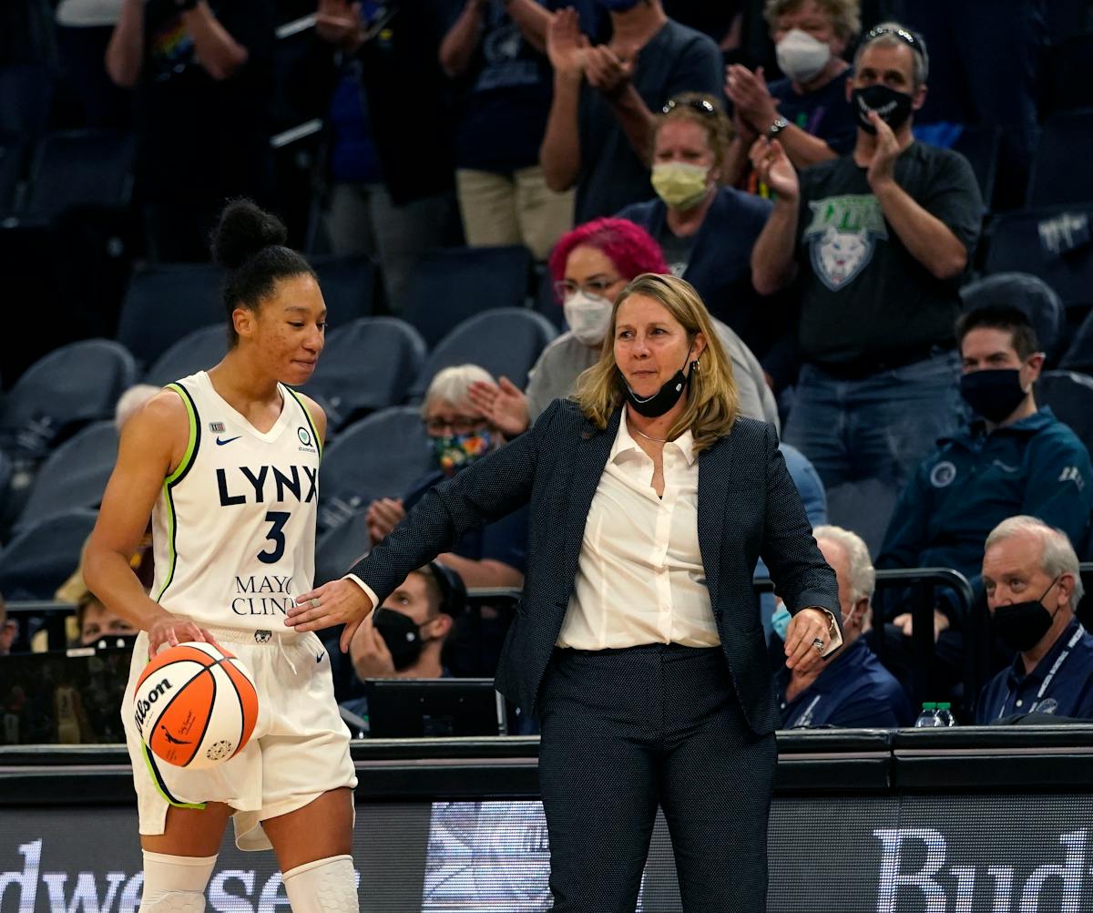 Lynx coach Cheryl Reeve tapped Aerial Powers after the Lynx topped Indiana on Sunday. Reeve says she doesn’t mind scoreboard watching with playoff s