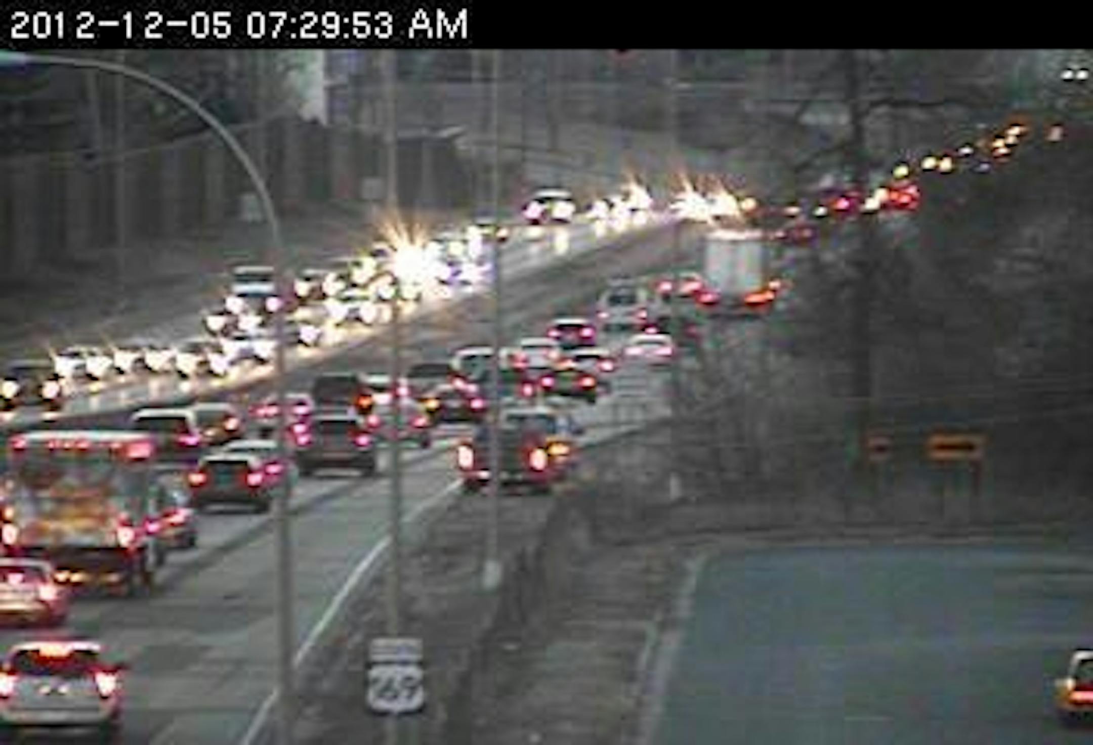 Traffic on southbound Hwy. 169 at 36th Avenue in New Hope.