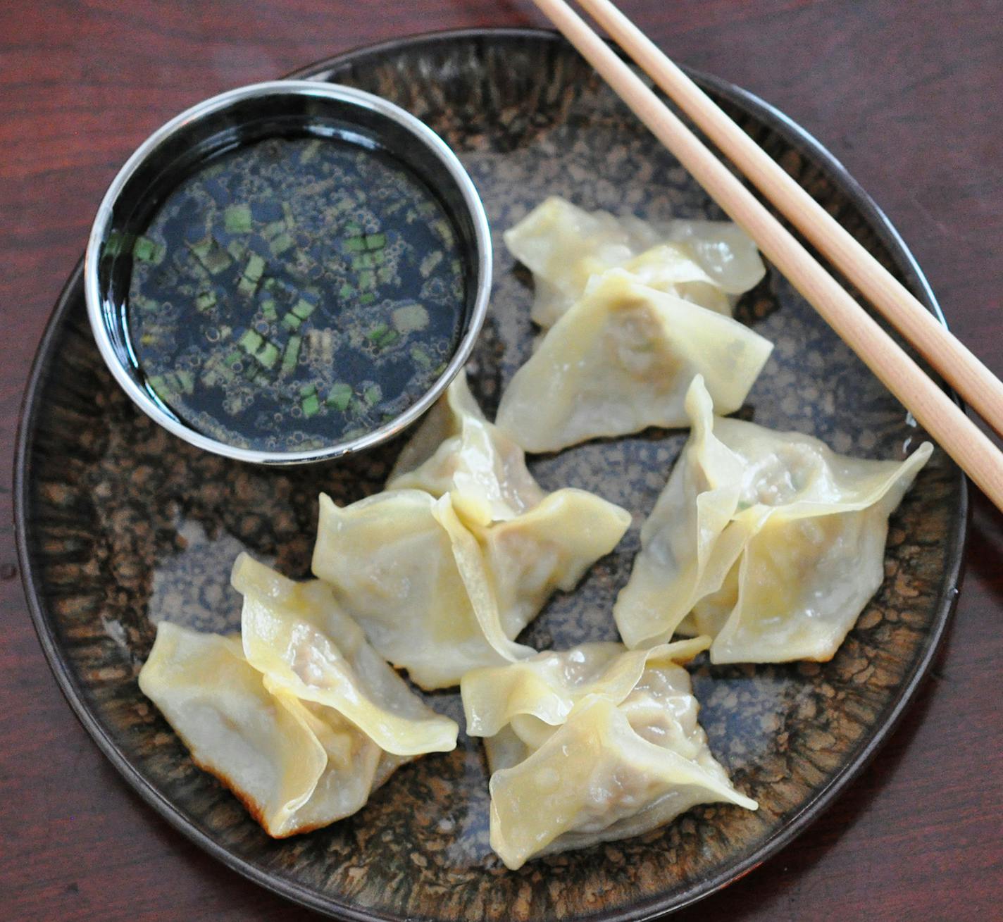 Potstickers, by Meredith Deeds.