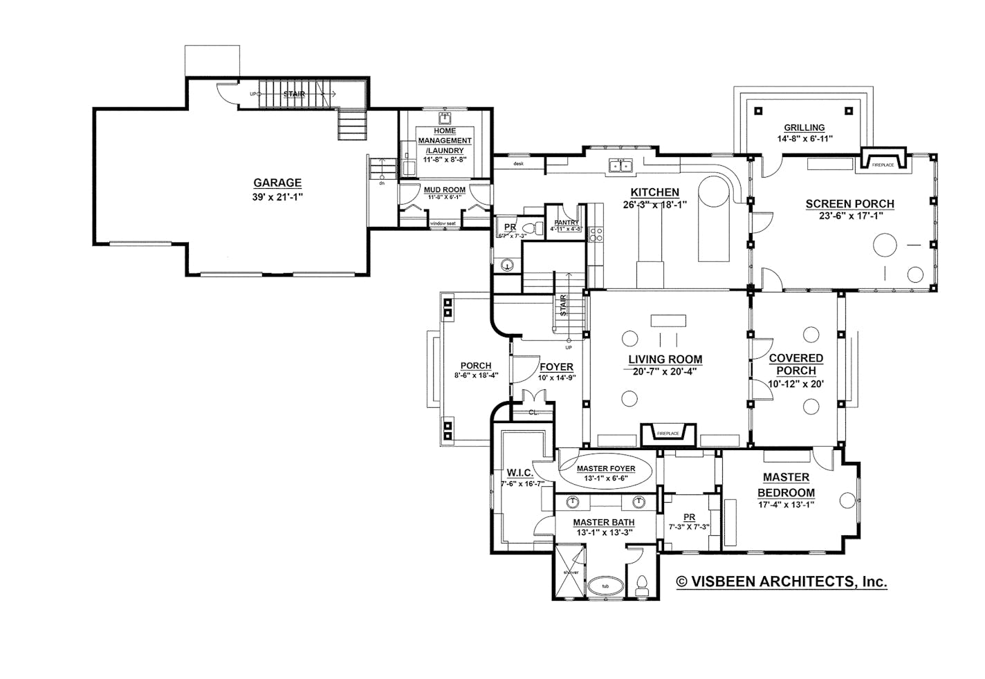 A little bit country: A sheltered porch and dormers add country-style curb appeal. PLAN032617