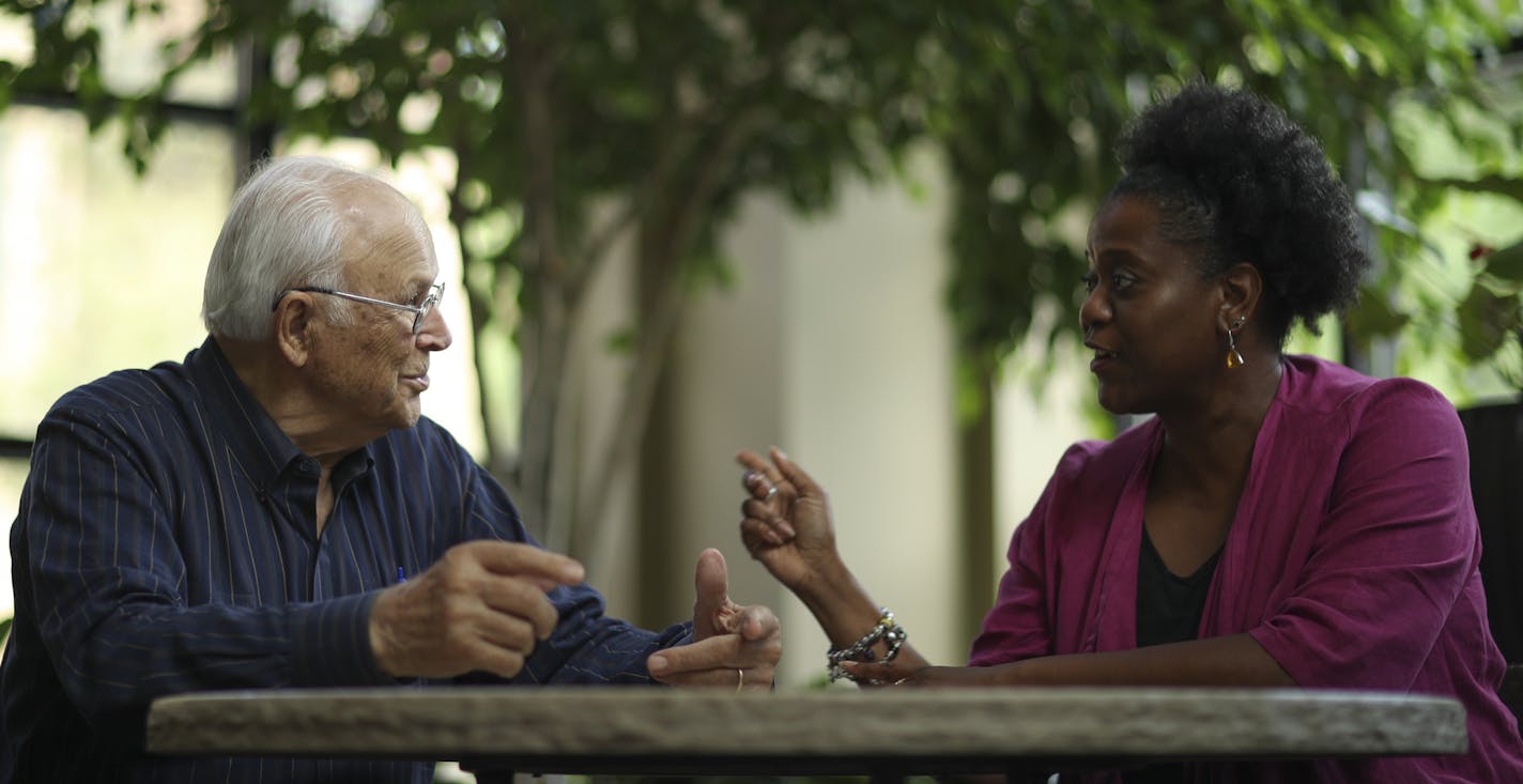 Former Minnesota Gov. Al Quie and Robin Hickman visited at Quie's assisted living residence in Wayzata. ] JEFF WHEELER &#xef; jeff.wheeler@startribune.com Former Republican Gov. Al Quie has a deep, lasting and very unlikely friendship with African American activist Robin Hickman. Decades apart in age, the two came together when Quie was still in office because of their strong commitments to equality for minorities and their deep faith They usually get together for breakfast, but on Tuesday after