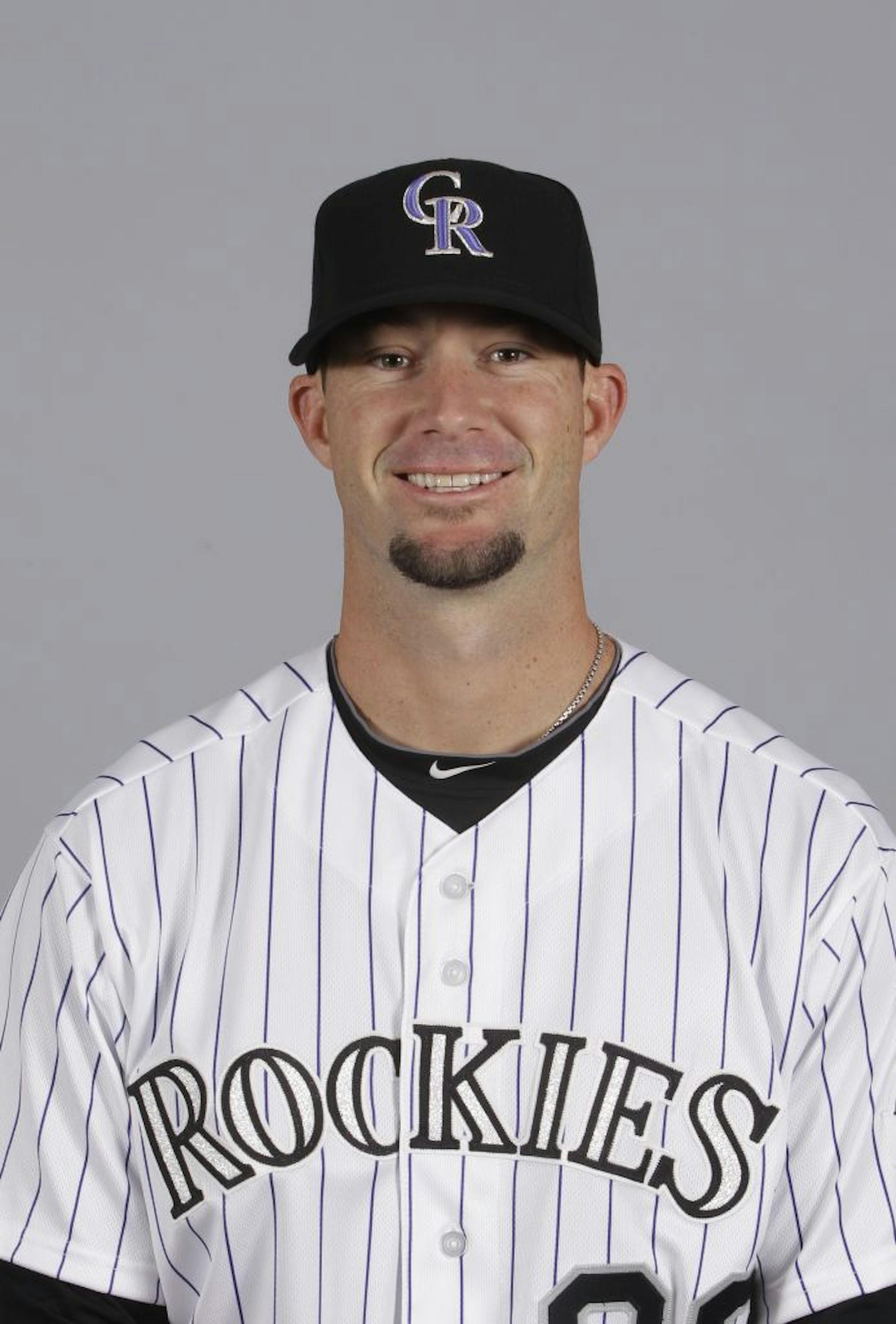 This is a 2012 photo of Josh Roenicke of the Colorado Rockies baseball team. This image reflects the Colorado Rockies active roster as of Feb. 28, 2012 when this image was taken.