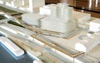 A 3D model of St Paul's new River Balcony on display at Union Depot. ] GLEN STUBBE * gstubbe@startribune.com Thursday September 24, 2015 St. Paul will