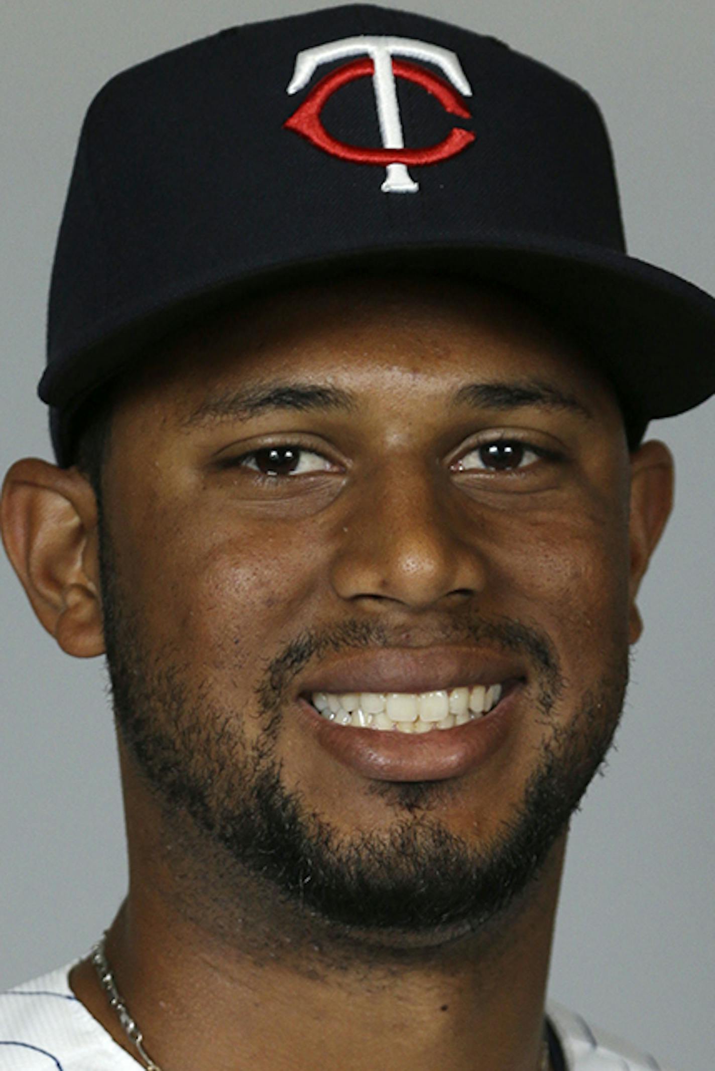 This is a 2014 photo of center fielder Aaron Hicks of the Minnesota Twins baseball team. This image reflects the Twins active roster as of Tuesday, Feb. 25, 2014 when this image was taken. (AP Photo/Steven Senne) ORG XMIT: FLSR1