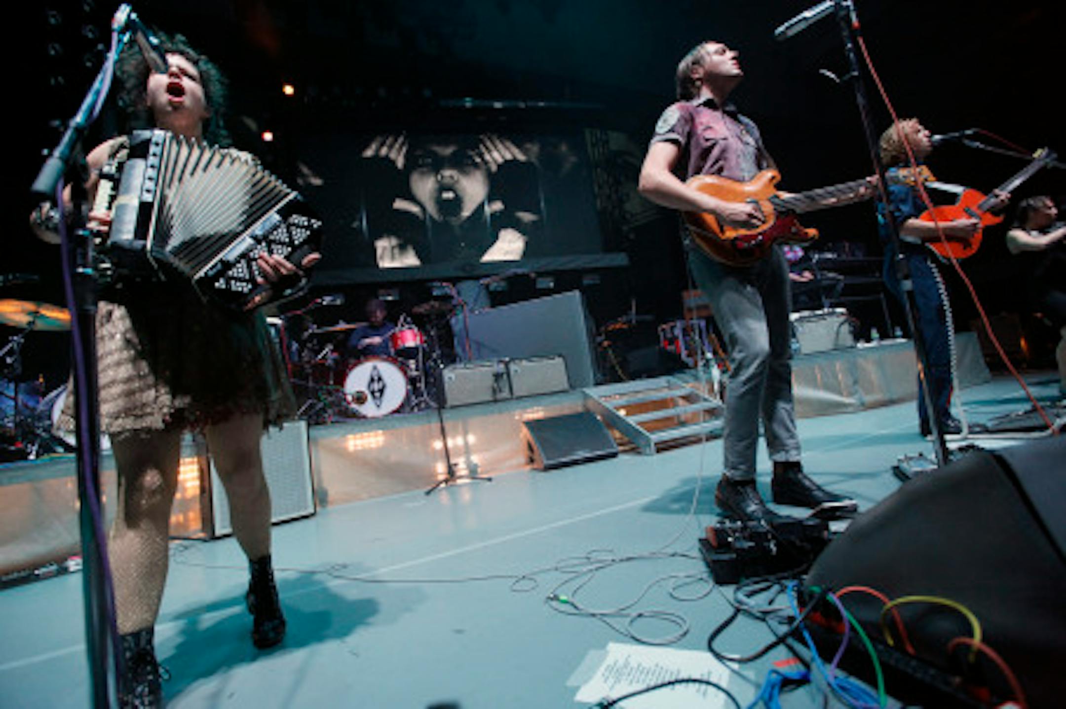 Arcade Fire performing at Roy Wilkins Auditorium in September.