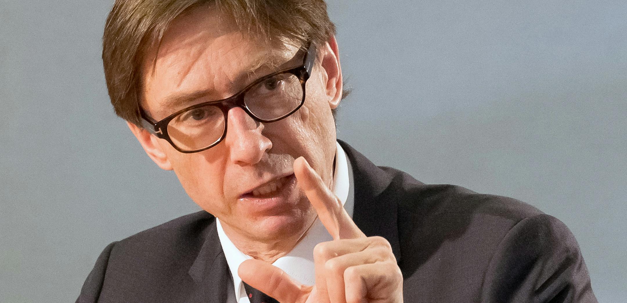 Germany's Ambassador to the U.S. Peter Wittig answers reporters questions during an interview with The Associated Press in Washington, Monday, March 9, 2015. President Barack Obama agreed last month not to send lethal defensive aide to Ukraine, a top German diplomat said Monday, as lawmakers from both parties continued to press the president to shore up Ukraineís beleaguered military in its fight against Russian-backed separatists. Wittig, said in an Associated Press interview that Obama ag