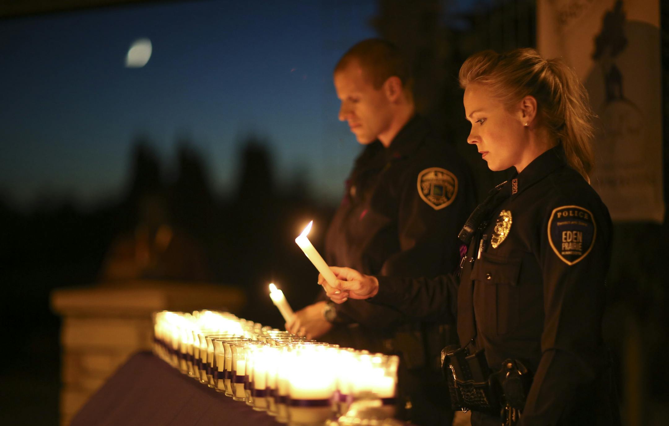 A vigil, organized by Cornerstone as part of Domestic Violence Awareness Month, was held last October.