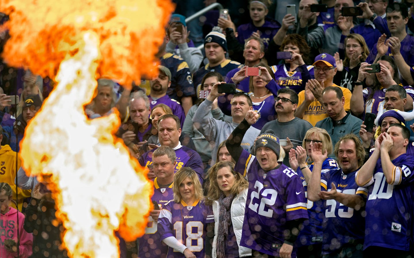 Loud fans give the Minnesota Vikings a home field advantage.