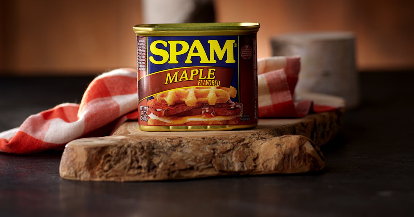 Maple-flavored Spam is permanently joining the lineup. Provided