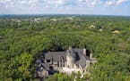 This castle-like home is set on 2.6 acres in Eagan.