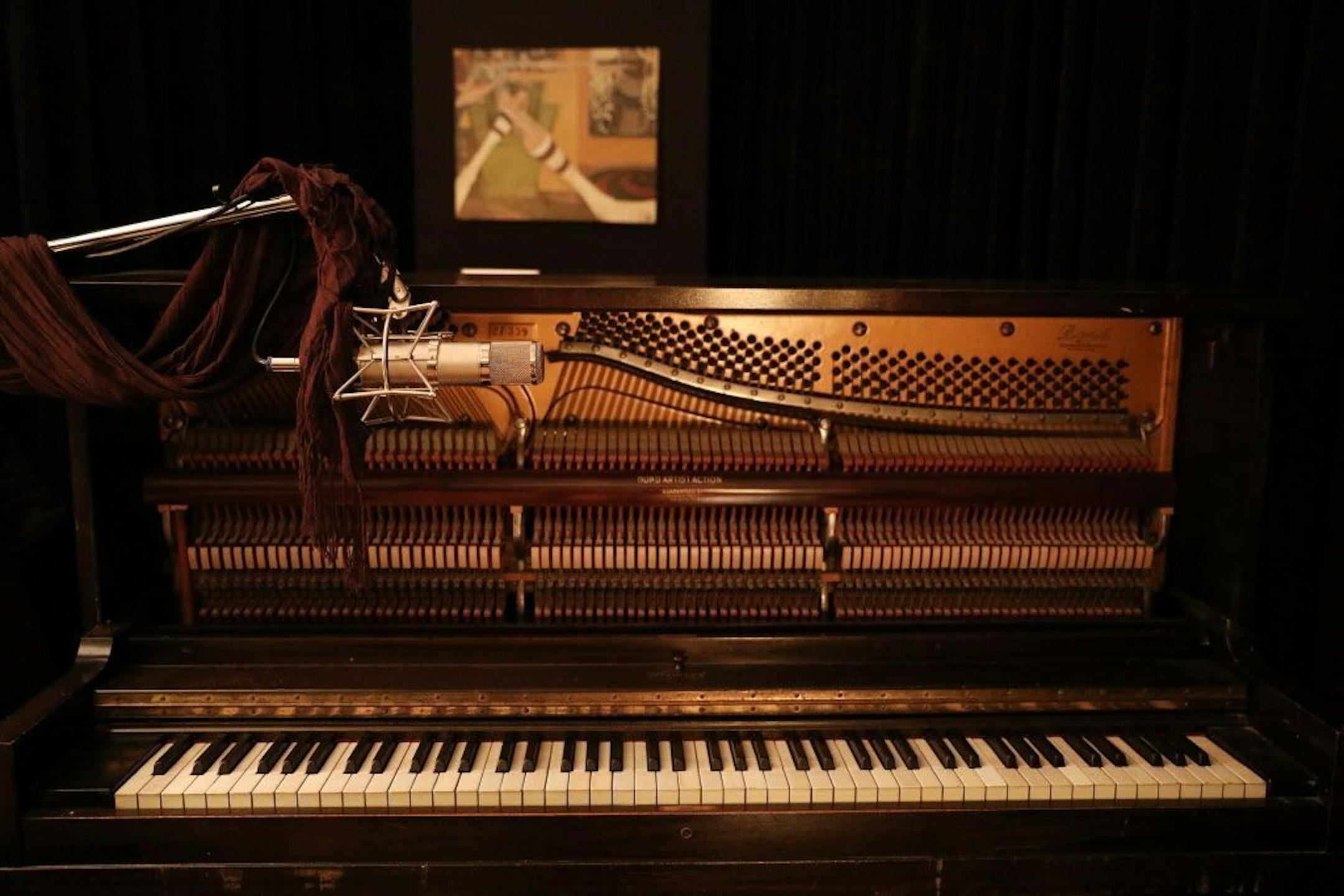 A piano sat in Studio A in the former Flyte Tyme Studios.
