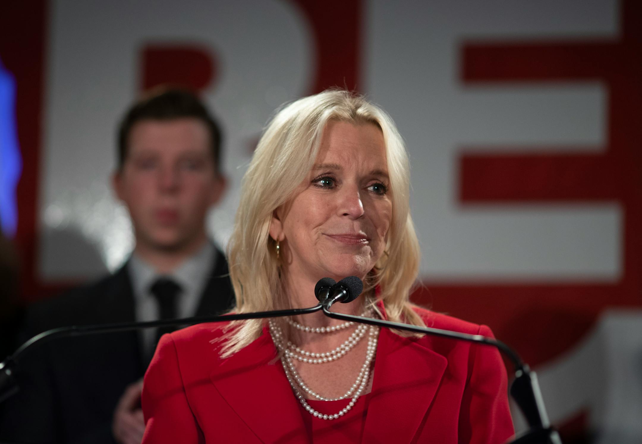 U.S. Senate candidate Karin Housley gave her concession speech at the Republican Party of Minnesota headquarters at the DoubleTree by Hilton Hotel Tuesday 6, 2018 in Bloomington, MN.] Jerry Holt � Jerry.holt@startribune.com