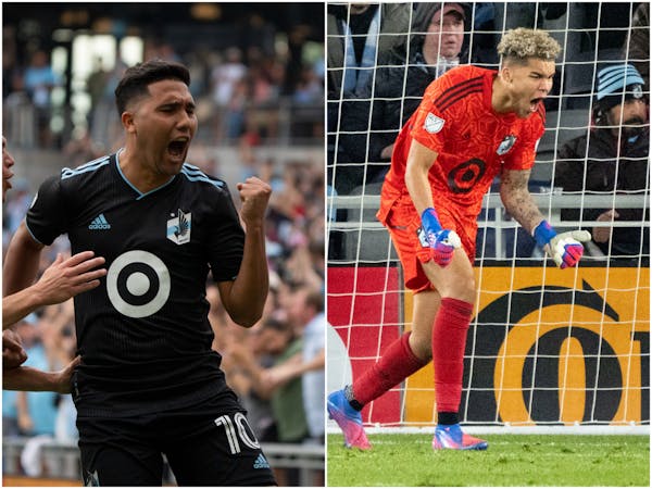 Emanuel Reynoso (right) and Dayne St. Clair (left) will suit up for the MLS All-Stars at Allianz Field.