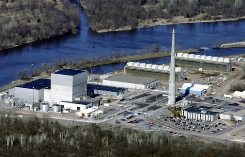 FILE - In this April 3, 2006 file photo, Xcel's nuclear power plant at Monticello, Minn., is shown. Although the Minnesota House and Senate voted to lift a construction moratorium on new nuclear plants in Minnesota, Gov. Mark Dayton has asked for several changes before he'd sign the bill.