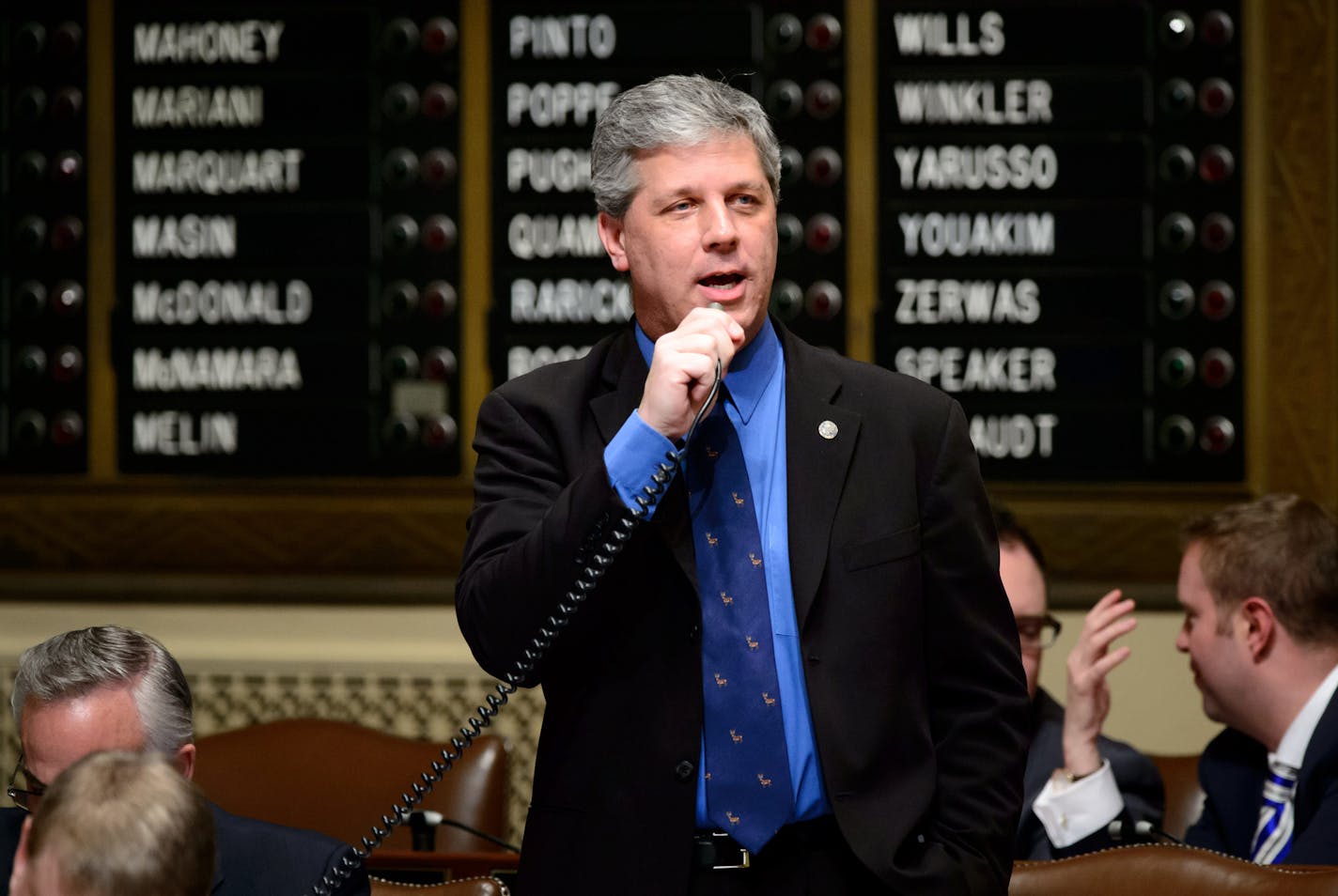 Representative Steve Drazkowski, R-Mazeppa on the House floor.