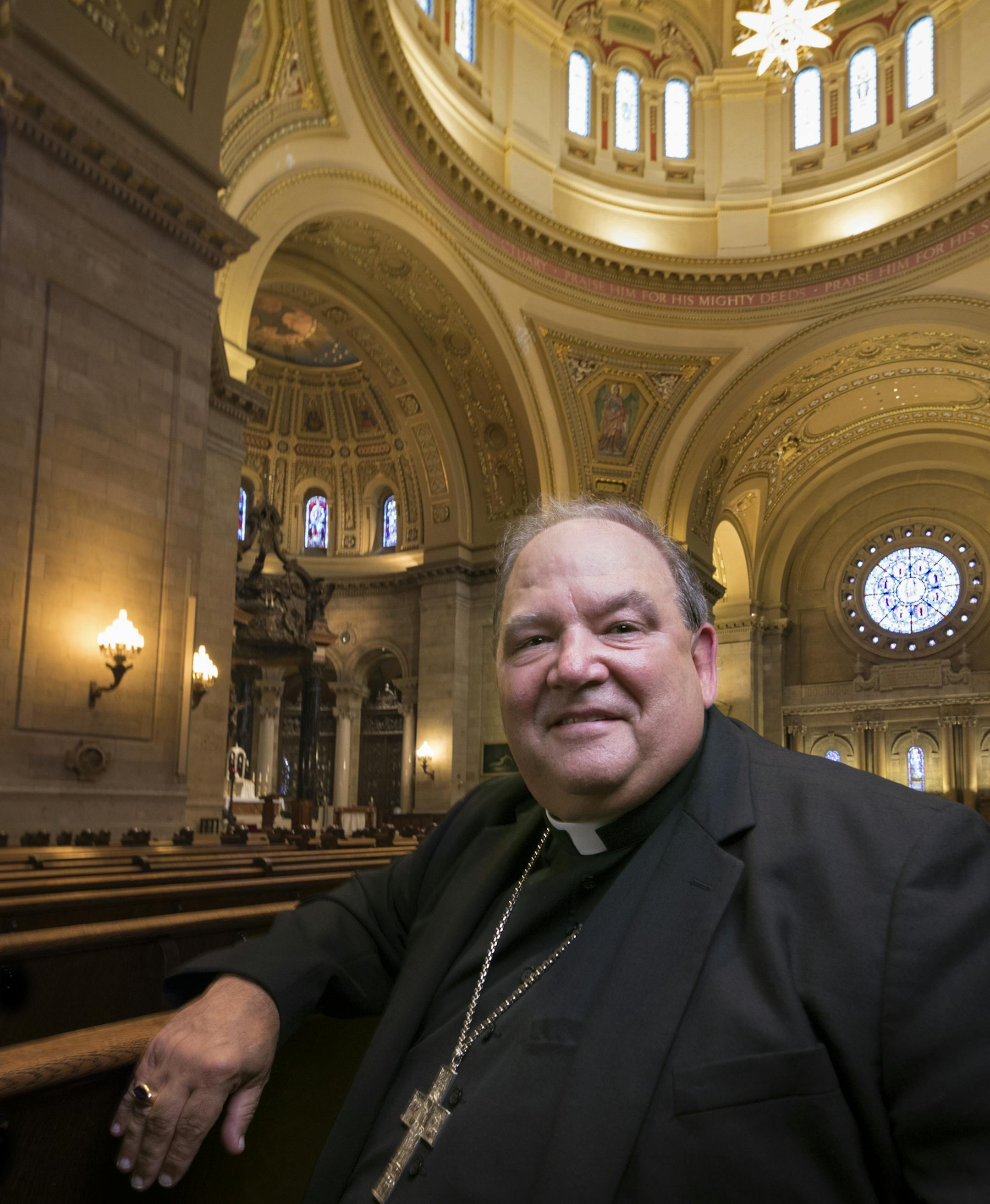 Archbishop Bernard Hebda at the St. Paul Cathedral.