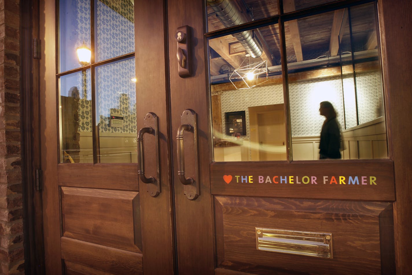 Restaurant of the of the year, Bachelor Farmer Exterior and front door. [ TOM WALLACE &#xa5; twallace@startribune.com _ Assignments #20020475A_ December 20, 2011_ SLUG: bachelor12xx_ EXTRA INFORMATION: for taste section.