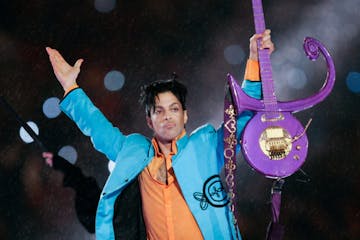 In this Feb. 4, 2007 file photo, Prince performs during halftime of the Super Bowl XLI football game in Miami. Minnesota court records show a wrongful