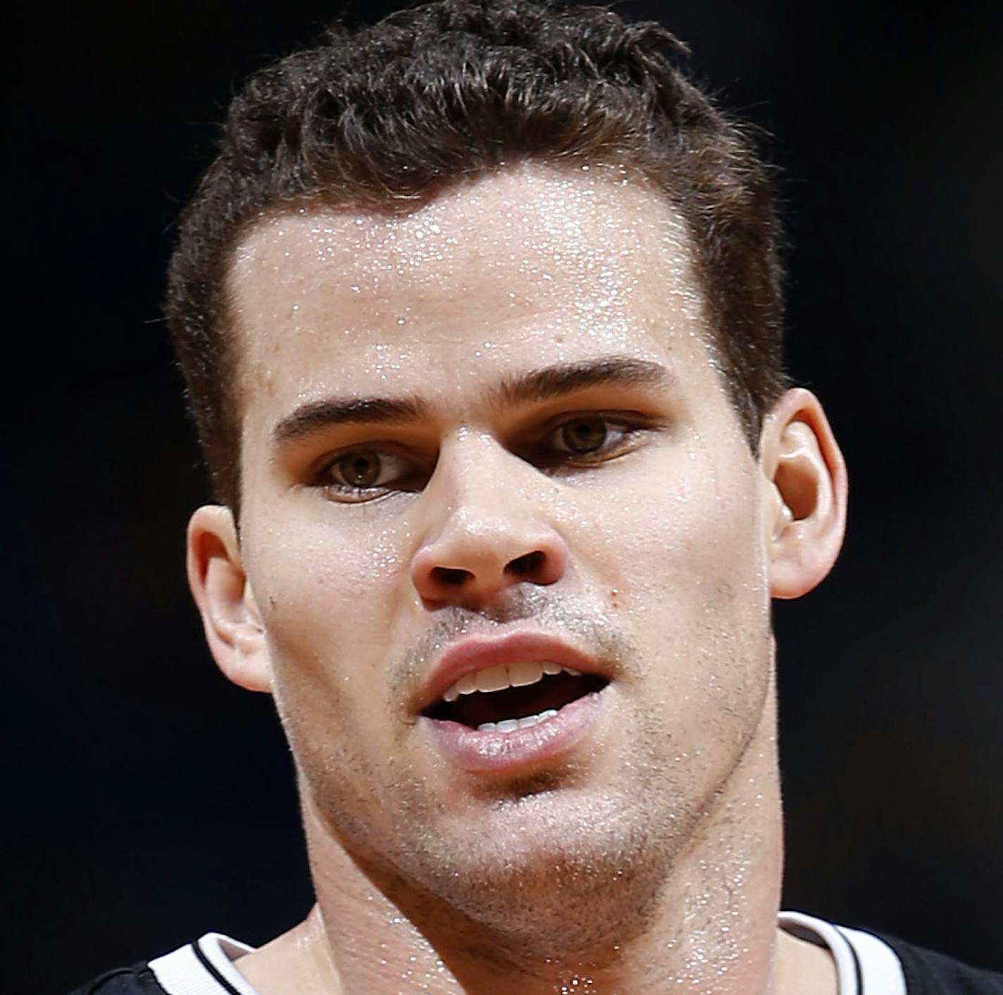 Brooklyn Nets forward Kris Humphries (43) in the fourth quarter. Brooklyn beat Minnesota by a final score of 91-83. ] CARLOS GONZALEZ cgonzalez@startribune.com - January 23, 2013, Minneapolis, Minn. Target Center, NBA, Basketball, Minnesota Timberwolves vs. Brooklyn Nets ORG XMIT: MIN1301232156460254