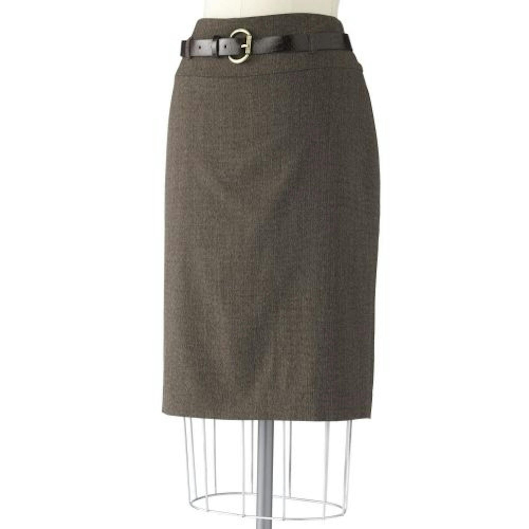 Menswear: Tweed pencil skirt, $44, www.Kohls.com