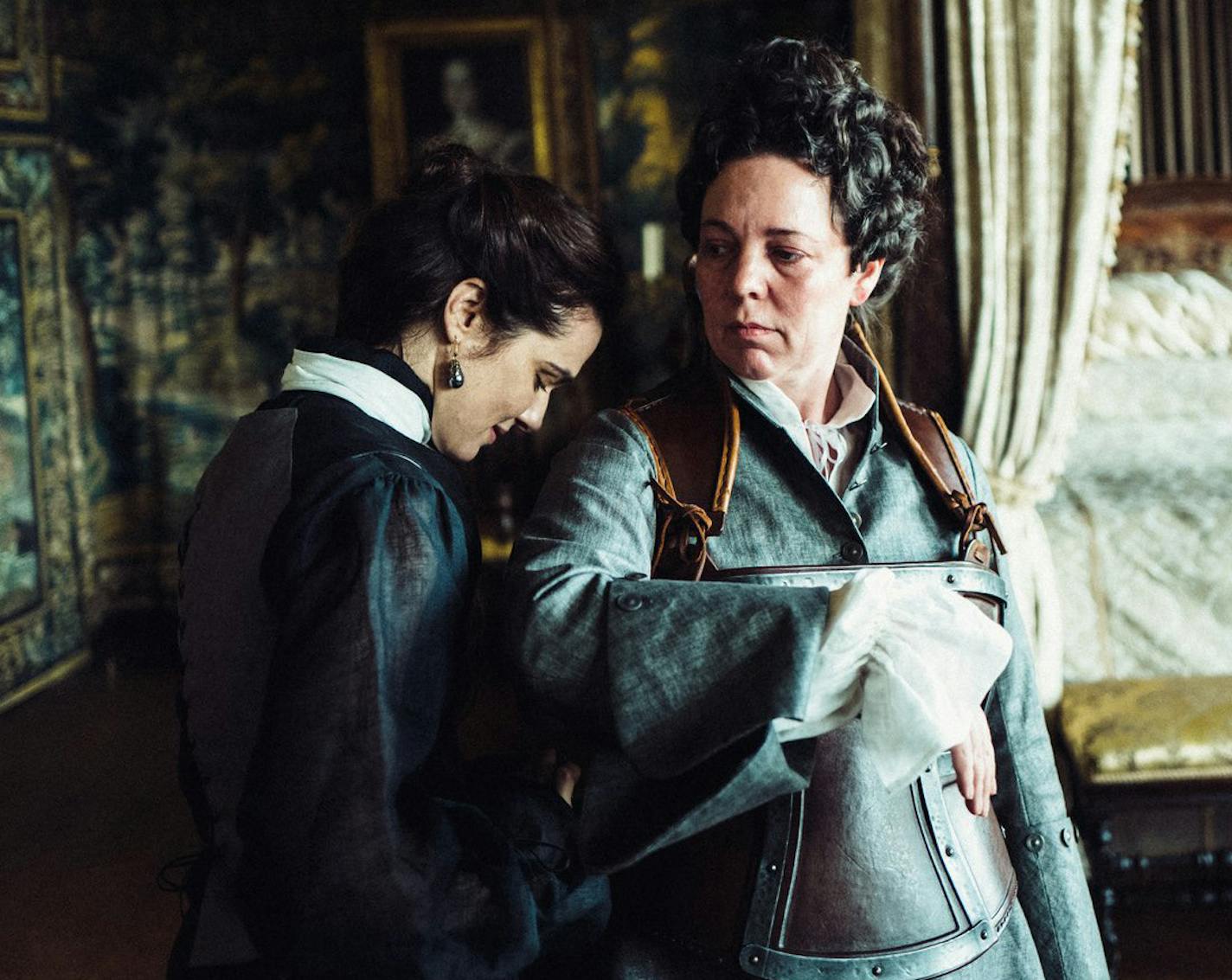 Rachel Weisz and Olivia Colman in "The Favourite."