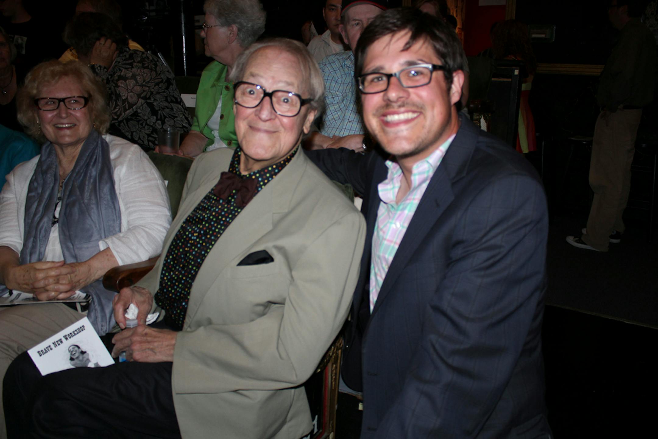 Dudley Riggs and Twin Cities native Rich Sommer of "Mad Men" in July 2011.