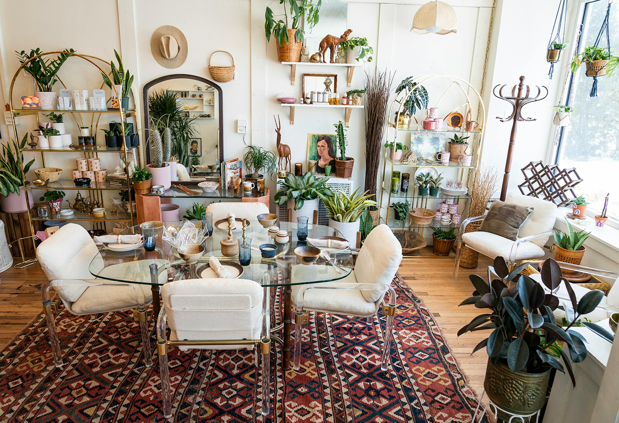 Carousel + Folk a shop for curated vintage goods, gifts and plants, in Minneapolis.