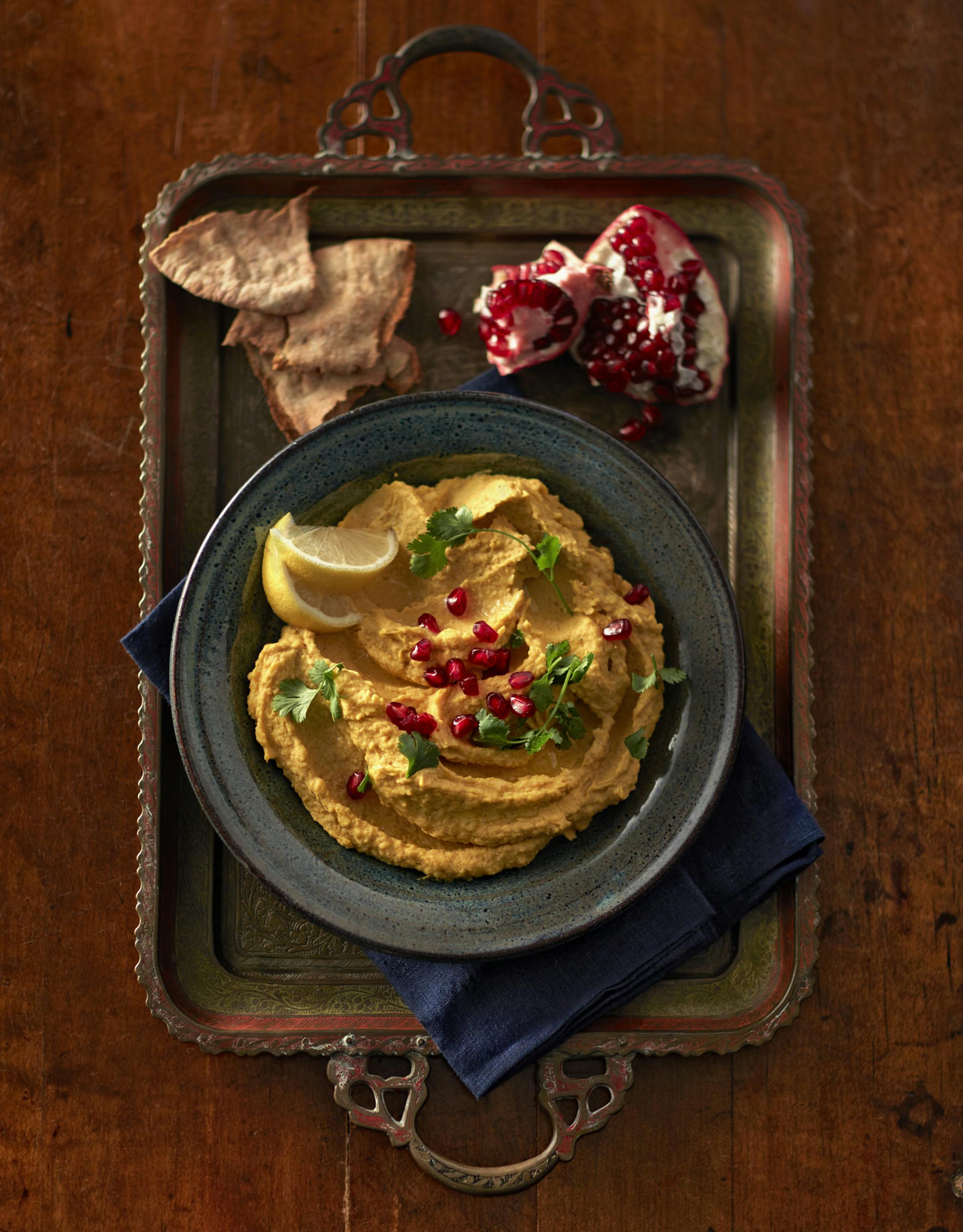 Roasted Butternut Squash Hummus. Photography: Dennis Becker
Styling: Lisa Golden Schroeder