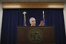 Governor Mark Dayton spoke to reporters about the budget bill, which still doesn't contain funding for a cause that's important to him, pre-k educatio