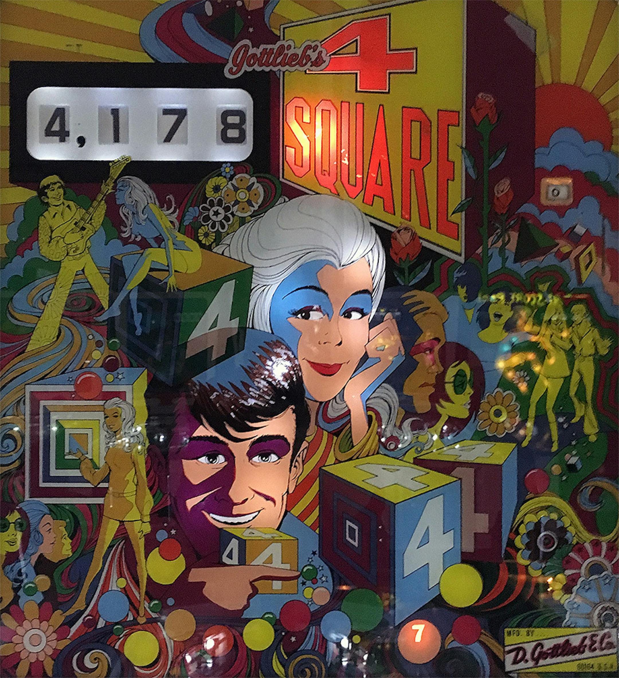 "A backplate from a vintage table in the Pinball Hall of Fame. ."